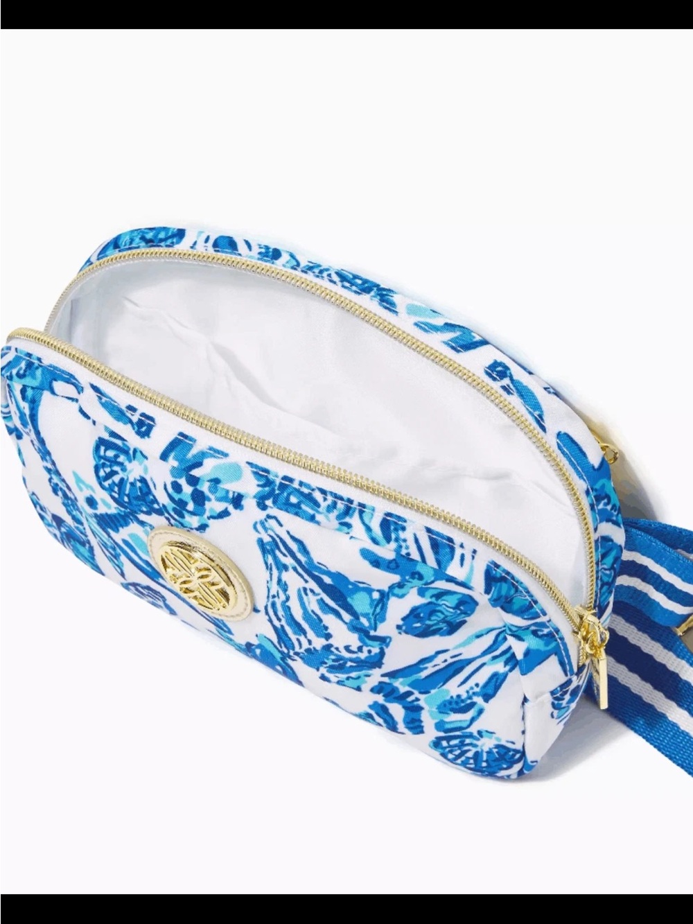 NWOT. LILLY PULITZER Jeanie Belt Bag Resort White Shell Collector - Picture 5 of 9
